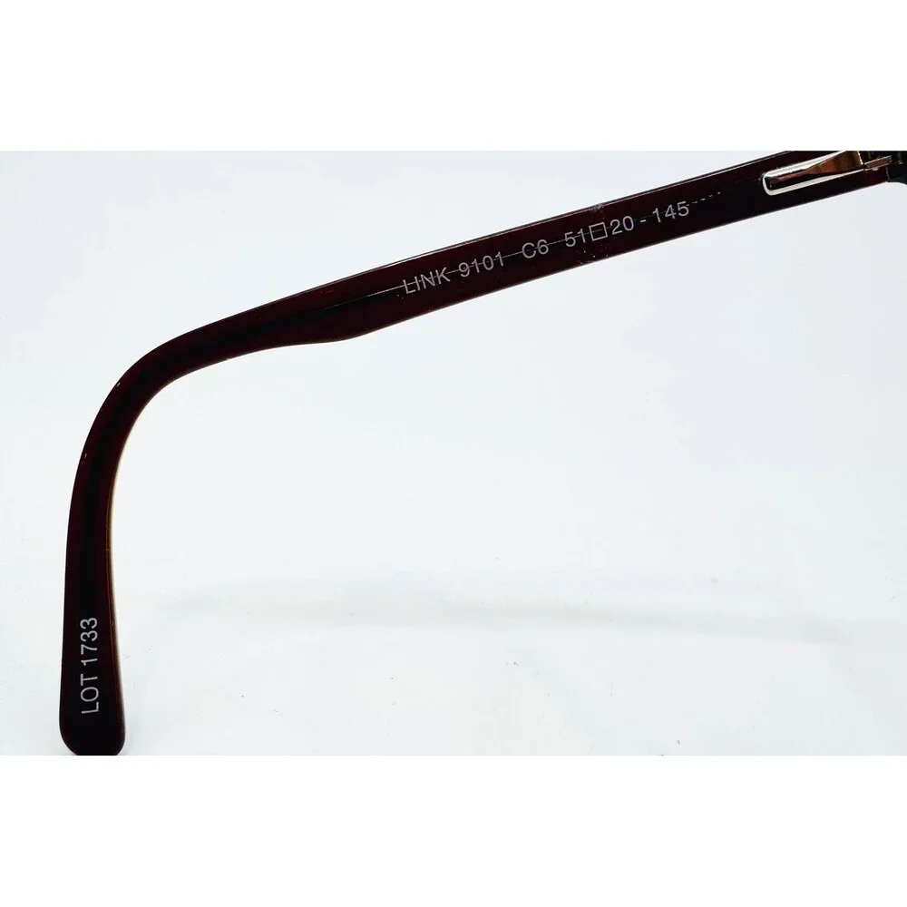Link Occhiali Eyeglasses Unisex Black Teal 9101 C6 51-20-145